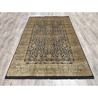 Иранский ковер Alima 013 черный-золотой